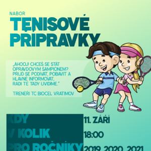 NÁBOR do tenisové přípravky NÁBOR do tenisové přípravky